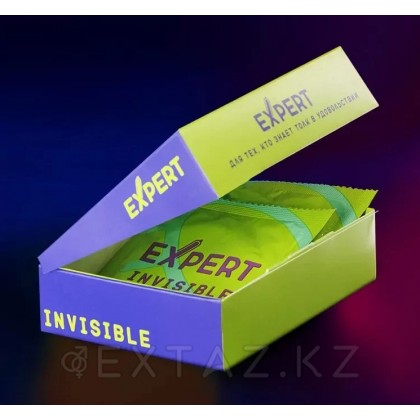 EXPERT INVISIBLE № 3 презервативтер (әсіресе жұқа), 3 дана. от sex shop Extaz фото 3