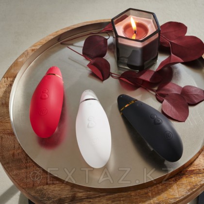 Байланыссыз клиторлық стимулятор Womanizer Premium 2 Бургундия от sex shop Extaz фото 6