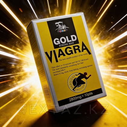 Viagra Gold strong Man возб арналған қоздырғыш, 10 кесте. от sex shop Extaz фото 3
