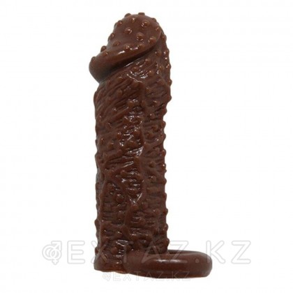 Brave Man скротальды сақинасы бар пенис саптамасы (13×4 см) от sex shop Extaz