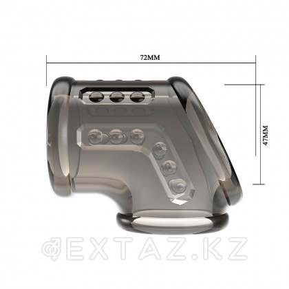 Пенис пен скротумға арналған саптама сұр Pretty love, сұр от sex shop Extaz фото 4