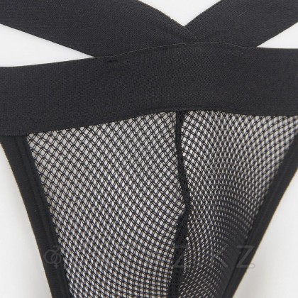 Сетчатые мужские стринги Strappy (S) черные - extaz.kz фото 8 Strappy (s) торлы ерлер қара от sex shop Extaz фото 8