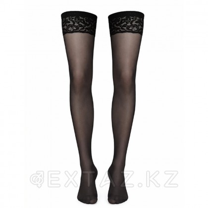 Тегіс серпімді әйелдер шұлықтары (қара) от sex shop Extaz фото 6