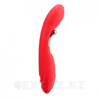 Қос стимуляциялы иілгіш вибратор, қызыл от sex shop Extaz фото 3