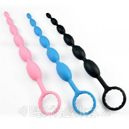 Силиконовая анальная цепочка 