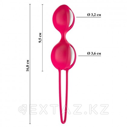 Қынаптық шарлар Fun factory SMARTBALLS DUO, қызыл-ақ от sex shop Extaz фото 5