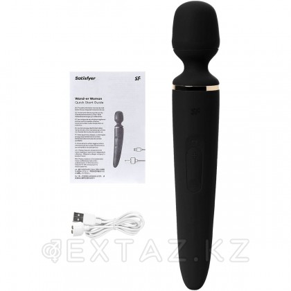 Satisfyer Wand - W Women black діріл массажы от sex shop Extaz фото 6