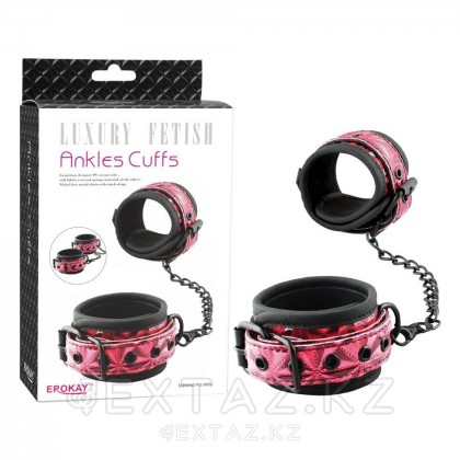 Luxury fetish тізбегіндегі аяқ бұғаулары қызыл түсті от sex shop Extaz фото 2
