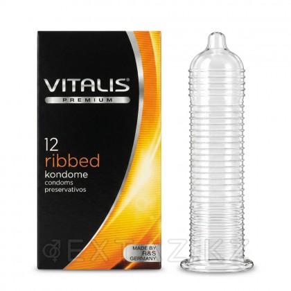 VITALIS №12 Ribbed презерватив қырлы от sex shop Extaz
