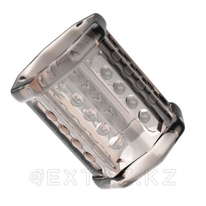 Pretty love қырлы беті бар пениса саптамасы сұр от sex shop Extaz фото 2