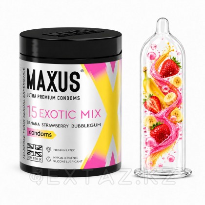 Maxus exotic Mix 15 дана хош иістендірілген презервативтер. от sex shop Extaz