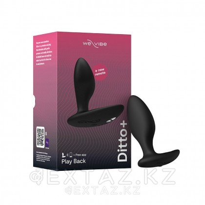 Анальная тығын киюге арналған We - Vibe Ditto + қара от sex shop Extaz фото 2