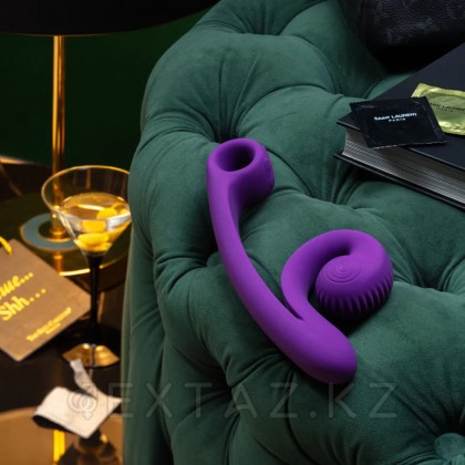 SVibe Snail CURVE Қос ынталандыру вибраторы күлгін от sex shop Extaz фото 9