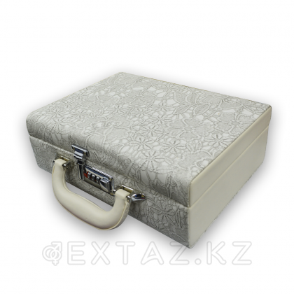 Код құлпы бар ұйымдастырушы Чемодан (былғары) сұр от sex shop Extaz фото 3