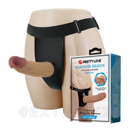 Страпон Houston (17,5*3,7 см) от sex shop Extaz