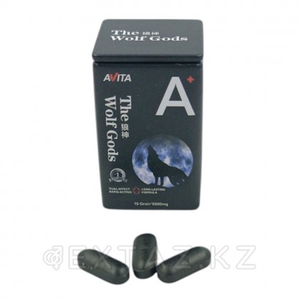 The Wolf Gods эрекцияны ұзартуға арналған құрал (10 таблетка) от sex shop Extaz