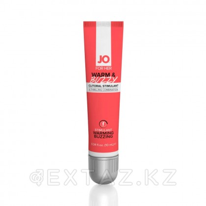 Jo WARM & BUZZY температура контрасты және дірілі бар клиторальды гель, 10 мл от sex shop Extaz