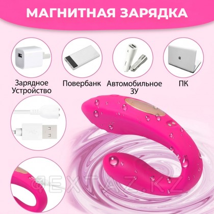 Жұптарға арналған қос стимуляторлы Вибратор және қашықтан басқару пульті от sex shop Extaz фото 5