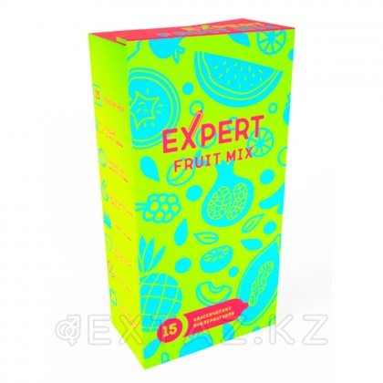 EXPERT Fruit Mix презервативтері, жеміс хош иістендірілген, 15 дана от sex shop Extaz фото 2