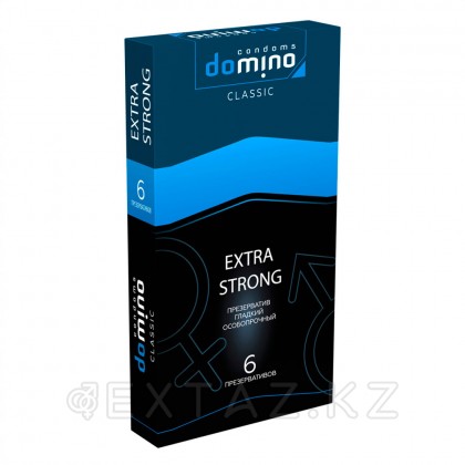 Domino Classic Extra Strong презервативтері, ерекше берік, 6 дана от sex shop Extaz фото 2