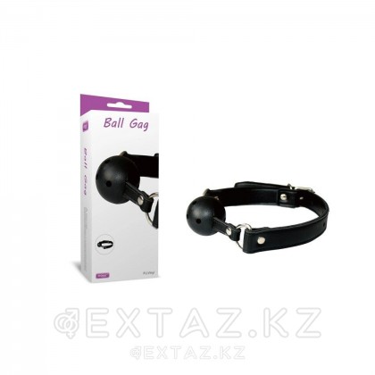 Шар тәрізді ауызға арналған гаг қара (эко-тері) от sex shop Extaz фото 2