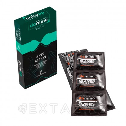 Domino Classic long action презервативтері, ұзарту әсері бар, 6 дана от sex shop Extaz фото 4