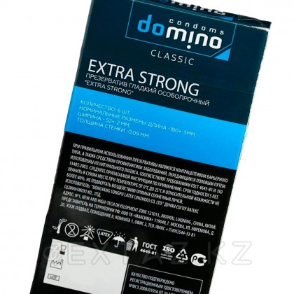 Domino Classic Extra Strong презервативтері, ерекше берік, 6 дана от sex shop Extaz фото 3