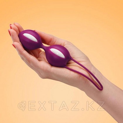 Қынаптық шарлар Fun factory SMARTBALLS DUO, күлгін-ақ от sex shop Extaz фото 3