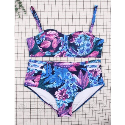 Купальник Flower Print Blue (XL) от sex shop Extaz фото 4
