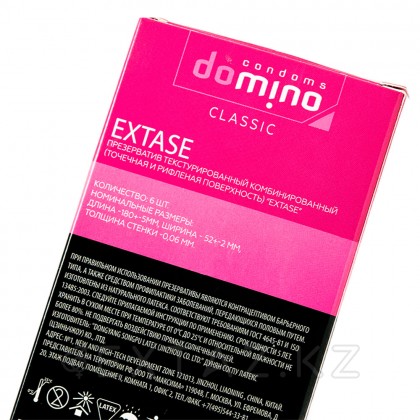 Domino Classic Extase презервативтері, текстуралы, 6 дана от sex shop Extaz фото 3