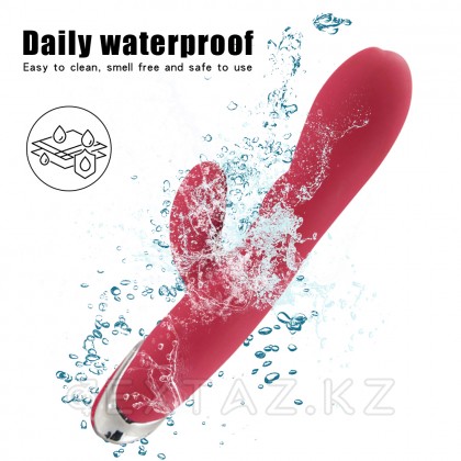 Вибратор с клиторальным стимулятором  Enchanted Bunny красный от sex shop Extaz фото 3