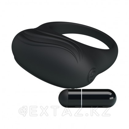 Қуатты діріл ұяшығы бар силиконды діріл сақинасы от sex shop Extaz