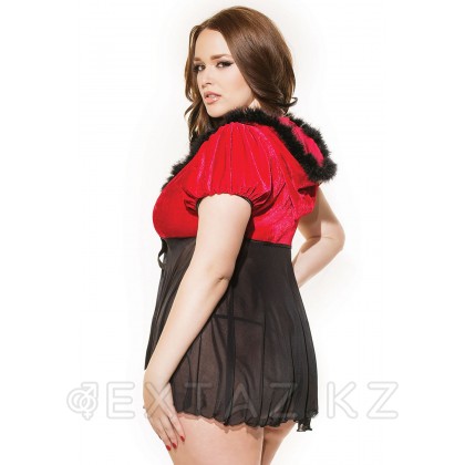 Новогодний костюм красной шапочки (с черной опушкой) от sex shop Extaz фото 3