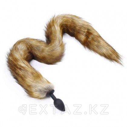 Силиконовый анальный плаг  хвостиком Fox tail от sex shop Extaz фото 2