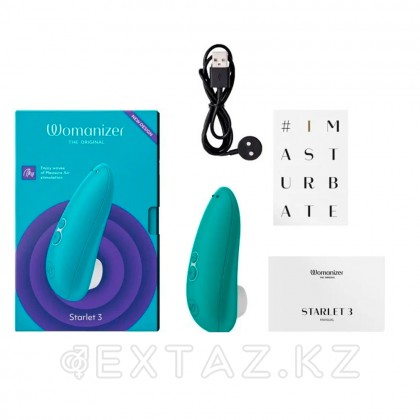 Байланыссыз клиторлық стимулятор Womanizer starlet 3 көгілдір от sex shop Extaz фото 10