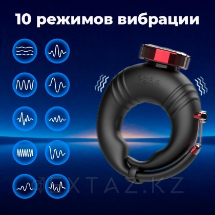 Қосымша арқылы басқарылатын эрекциялық діріл сақинасы от sex shop Extaz фото 3