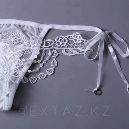 Сексуальные ажурные стринги, белые от sex shop Extaz фото 2
