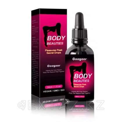Возбуждающие капли женские Body Beauties, 30 мл - extaz.kz Әйел денесінің сұлулығын қоздыратын тамшылар, 30 мл. от sex shop Extaz