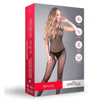Боди-комбинезон қара ұсақ өрнек (Impulse) (S-L) от sex shop Extaz фото 8