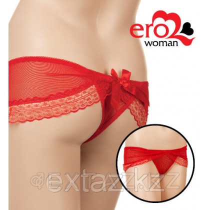 ТРУСЫ ЖЕНСКИЕ цвет красный, разм. XS/M  от sex shop Extaz