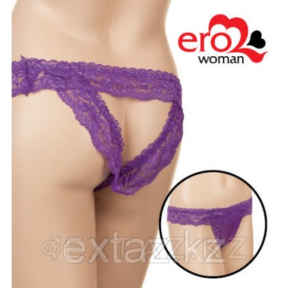 ТРУСЫ ЖЕНСКИЕ цвет фиолетовый, разм. S/L от sex shop Extaz
