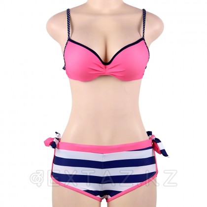 Үш қызғылт жолақты Купальник (XL) от sex shop Extaz фото 3