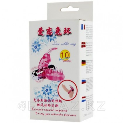 Күшті діріл элементі бар қоян түріндегі эрекциялық сақина от sex shop Extaz фото 3