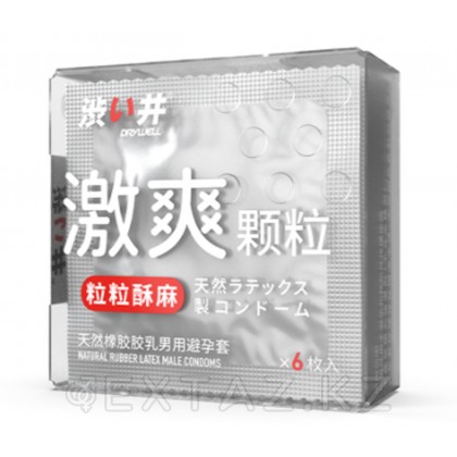 Drywell күшейтілген ынталандыруға арналған текстуралық нүктелі презервативтер 6 дана от sex shop Extaz