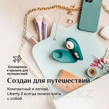 Womanizer Liberty 2 контактісіз клиторлық стимулятор, қою көгілдір от sex shop Extaz фото 11