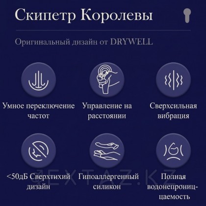 Бірегей PressureSensor технологиясы бар drywell діріл массаж жинағы от sex shop Extaz фото 2