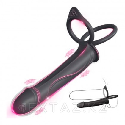 Діріл және дилдо бар қос эрекциялық сақина от sex shop Extaz фото 6