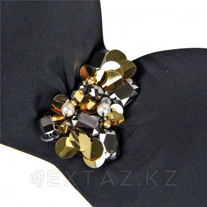 Rhinestone Black (L)байланған Купальник от sex shop Extaz фото 4