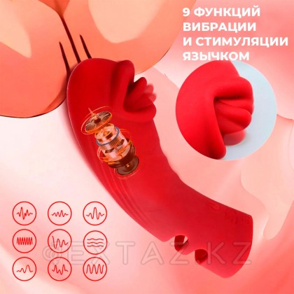 Қосымша ынталандырумен саусаққа арналған силикон вибраторы от sex shop Extaz фото 3