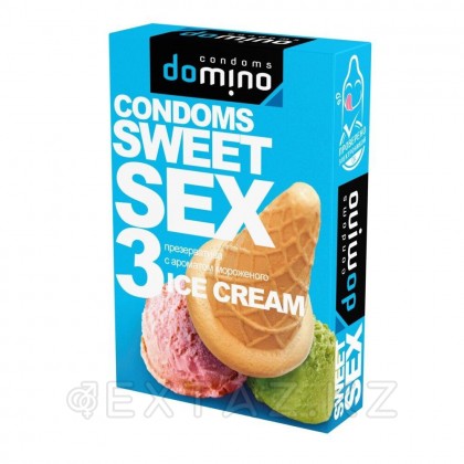 Domino SWEET SEX ice CREAM презервативтері 3 дана (ауызша) от sex shop Extaz фото 4